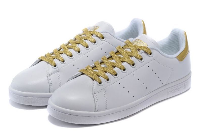 Adidas Stan Smith белые с золотым (39-44)