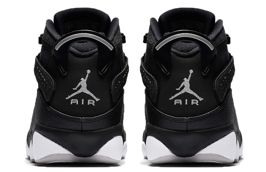 Nike Air Jordan 6 Rings Black, черные, кожа, текстиль, мужские