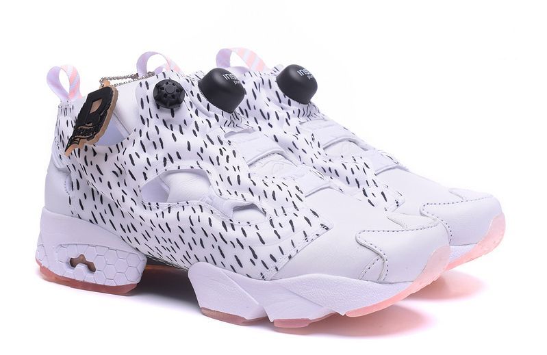 Naked x Reebok Insta Pump белые с чёрным (35-39)