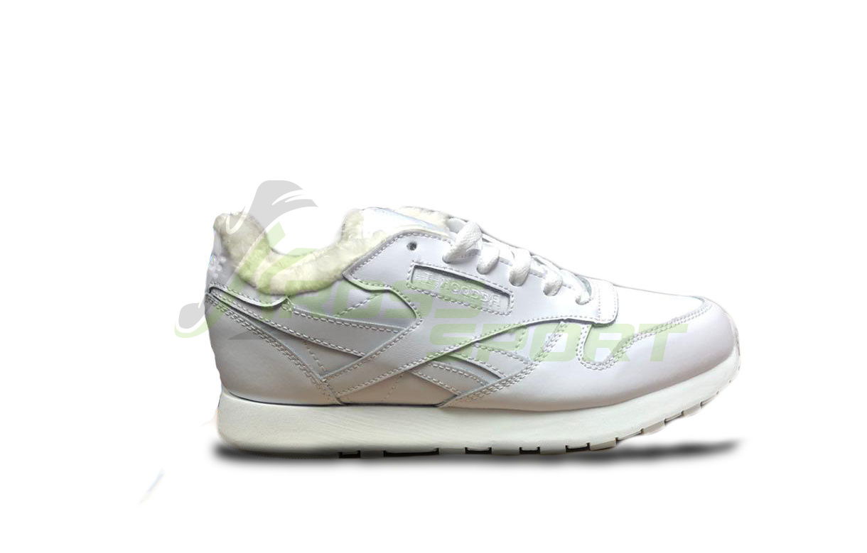 Reebok Classic Leather с мехом All White