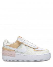 Nike Air Force 1 Shadow белые с бежевым, кожа, женские