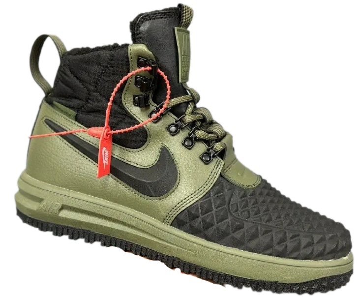  Nike Air Force 1 Lunar Duckboot Black/Green