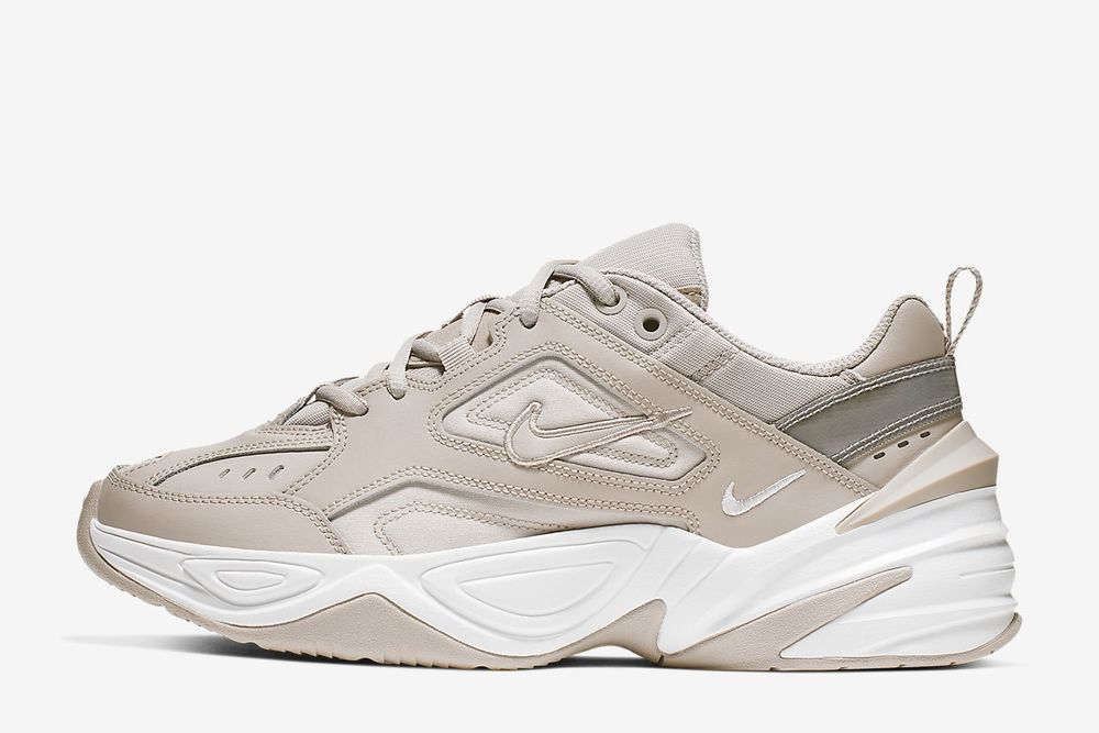 Nike M2K Tekno, серый, кожа, нейлон, женские