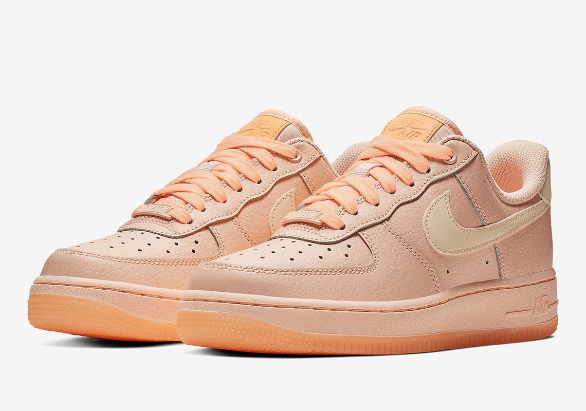 Nike Air Force 1 ’07 Essential, розовые, кожа, женские
