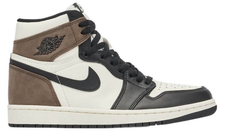 Nike Air Jordan 1 Mid White/Black/Brown зимние