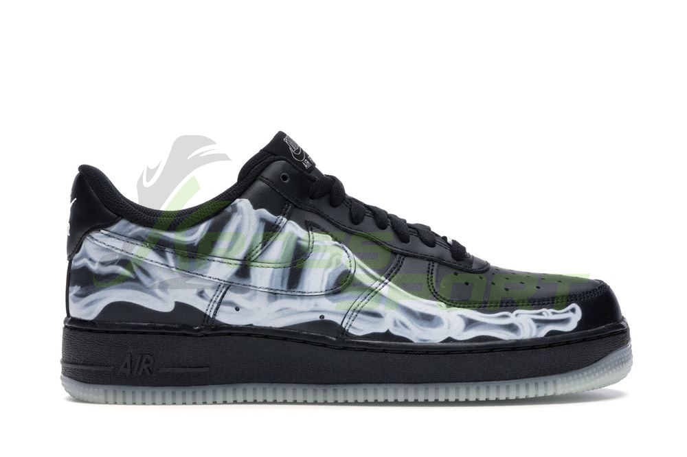  Nike Air Force 1 Low Skeleton Black