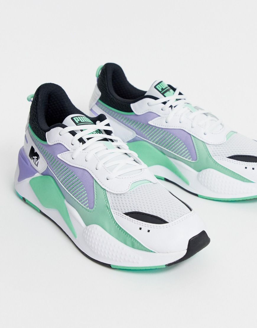  Puma RS-X MTV White/Green/Black/Violet