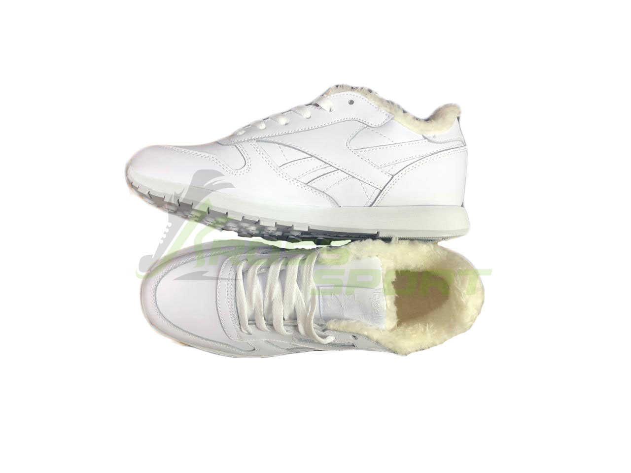 Reebok Classic Leather с мехом All White