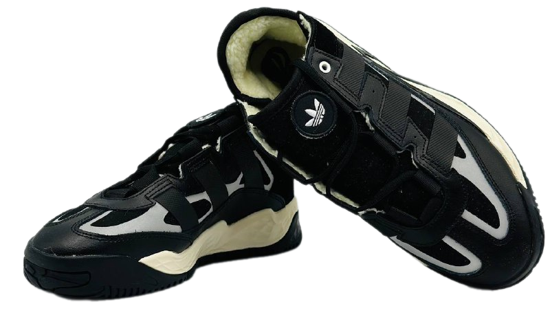 Adidas Niteball Black/Beige с мехом